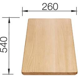 BLANCO Deska z drewna bukowego 260x540 mm [PALONA 6, ETAGON 6 ceramika]