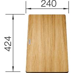 Deska BLANCO z drewna jesionowego do SUBLINE i ANDANO - 424x240mm (230700)