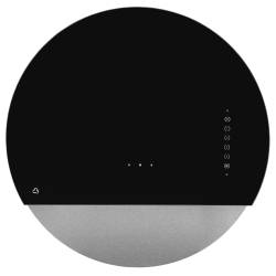 Okap przyścienny CIARKO DESIGN ECLIPSE 60 black + inox | 735 m3/h (CDP6001CC)