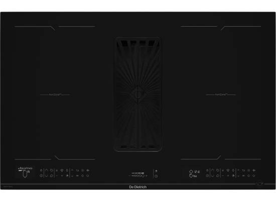 Płyta indukcyjna z okapem De Dietrich DPH4840B | 500 m3/h | linia INFINITE BLACK