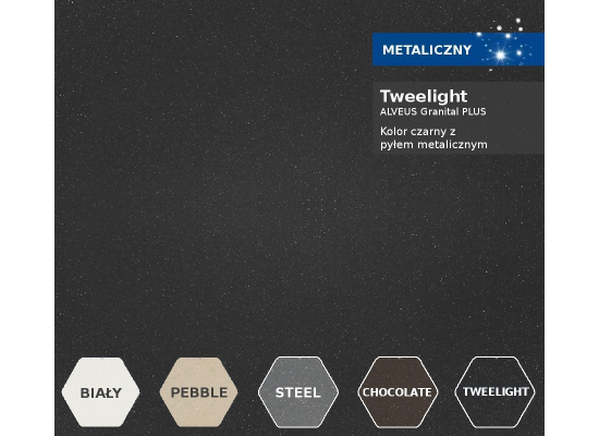 Zlew ALVEUS SENSUAL 70 twilight | G05M (4307005) *** zamów wycięcie OTWORU na dozownik GRATIS ***