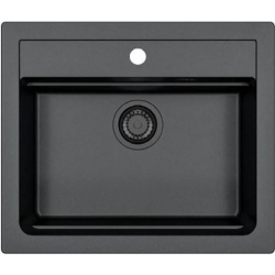 Zlew ALVEUS ATROX 30 BLACK EDITION czarny nakrapiany | G91 (1148162) *** zamów wycięcie OTWORU na dozownik GRATIS ***