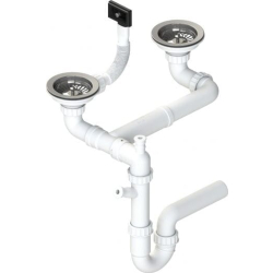 Syfon ALVEUS podwójny 2xSP 3,5"-PP-3,5" (1130555)