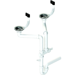 Syfon ALVEUS podwójny 2xSP 3,5"-PP-3,5"-PP (1130559)