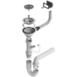 Syfon ALVEUS pojedyńczy 1xSL 3,5"-PP-HPV (1130537)