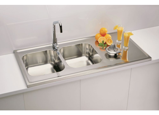 Zlew ALVEUS CLASSIC PRO 100 | 120x60 | stal SATYNA (1130474) *** zamów wycięcie otworów GRATIS ***