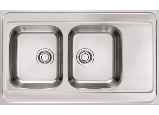 Zlew ALVEUS CLASSIC PRO 80 | 100x60 | stal SATYNA (1130472) *** zamów wycięcie otworów GRATIS ***