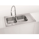 Zlew ALVEUS CLASSIC PRO 80 | 100x60 | stal SATYNA (1130472) *** zamów wycięcie otworów GRATIS ***