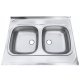 Zlew ALVEUS PRIMAL 20 | 80x60 | stal SATYNA (1124501) *** zamów wycięcie otworów GRATIS ***