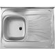 Zlew ALVEUS CLASSIC 30 | 80x60 | komora LEWA | stal SATYNA (1009076) *** zamów wycięcie otworów GRATIS ***