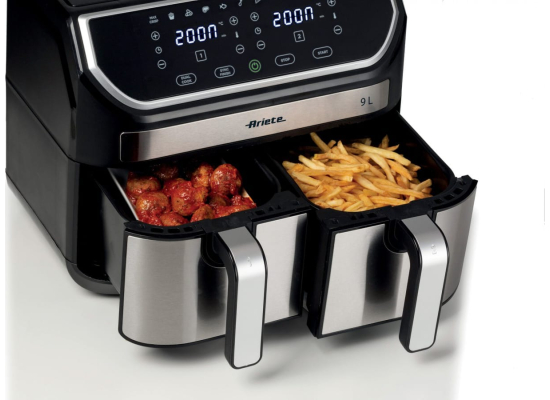 __WYSYŁKA 24H*__ | Frytkownica beztłuszczowa ARIETE air fryer dual metal 4625/00 | 2 x 4,5l