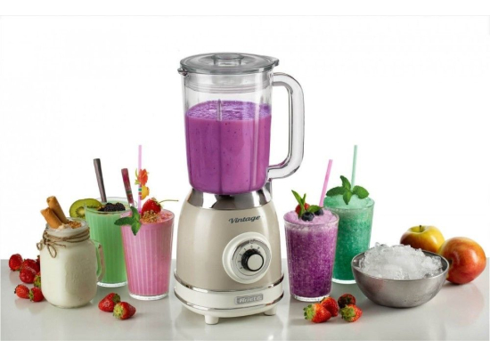 __WYSYŁKA 24H*__ | Blender kielichowy ARIETE 583/03 Vintage blender glass (kolor BEŻOWY)