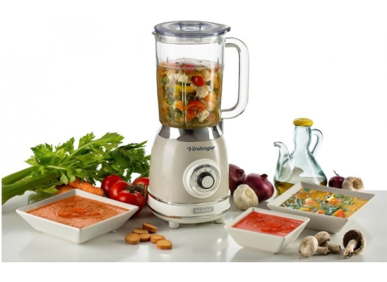 __WYSYŁKA 24H*__ | Blender kielichowy ARIETE 583/03 Vintage blender glass (kolor BEŻOWY)