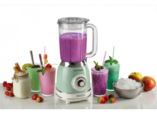 __WYSYŁKA 24H*__ | Blender kielichowy ARIETE 583/04 Vintage blender glass (kolor ZIELONY)