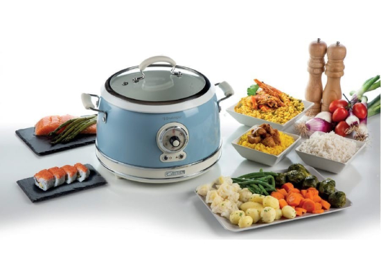 __WYSYŁKA 24H*__ | Wolnowar ARIETE 2904/05 Vintage rice cooker (kolor NIEBIESKI)
