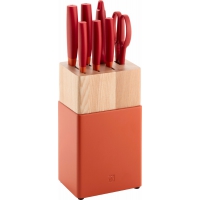 Zwilling NOW S zestaw 5 noży w bloku czerwony (53030-220-0)