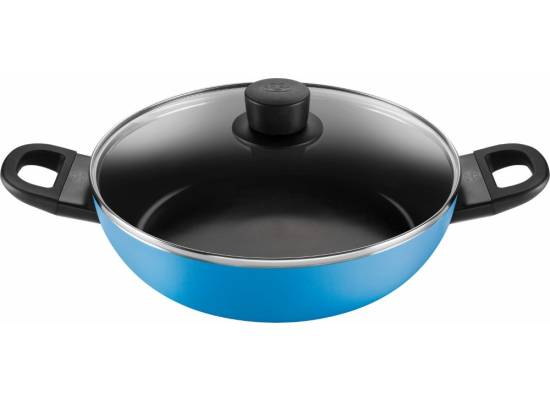 _WYSYŁKA 24H*_| Głęboka patelnia indukcyjna z 2 uchwytami Ballarini Caprera - 28 cm, Niebieski (1025110)