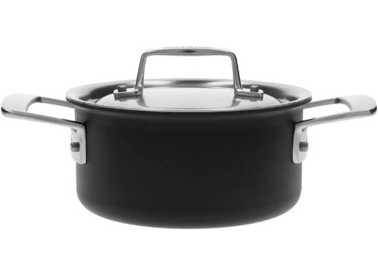 _WYSYŁKA 24H*_| Garnek niski z pokrywką Demeyere Black 5 - 1.5 ltr (1029066)