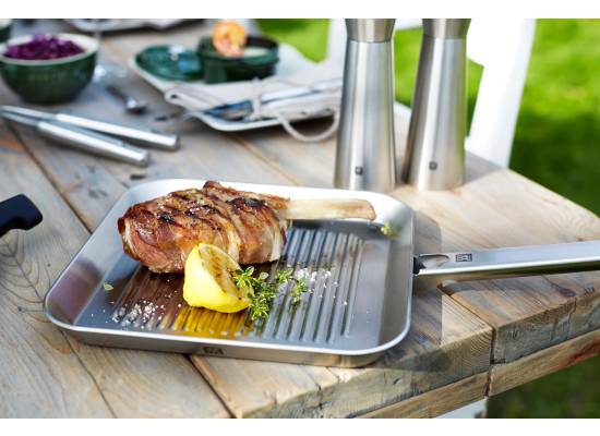_WYSYŁKA 24H*_| Stalowa patelnia grillowa Zwilling Plus - 24 cm (40996-024-0)