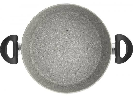 _WYSYŁKA 24H*_| Głęboka patelnia granitowa indukcyjna z 2 uchwytami Ballarini Ferrara - 24 cm (FERG3K0.24D)