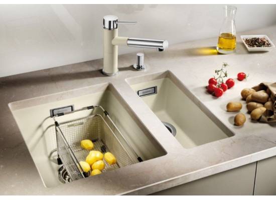 Zlew BLANCO SUBLINE 320-U kawowy (korek manual InFino) (523415)