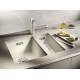 Zlew BLANCO SUBLINE 320-U kawowy (korek manual InFino) (523415)