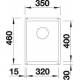 Zlew BLANCO SUBLINE 320-U biały (korek manual InFino) (523410)