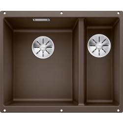 Zlew BLANCO SUBLINE 340/160-U kawowy lewa (korek manual InFino) (523557)