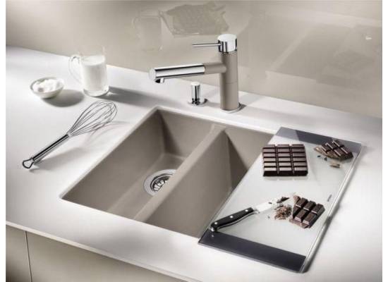 Zlew BLANCO SUBLINE 340/160-U tartufo lewa (korek manual InFino) (523556)