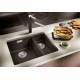 Zlew BLANCO SUBLINE 340/160-U tartufo lewa (korek manual InFino) (523556)