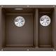 Zlew BLANCO SUBLINE 340/160-U kawowy lewa (korek manual InFino) (523557)