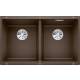 Zlew BLANCO SUBLINE 350/350-U kawowy (korek manual InFino) (523583)