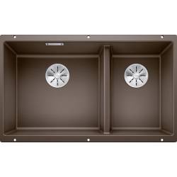 Zlew BLANCO SUBLINE 430/270-U kawowy (korek manual InFino) (523160)