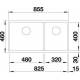 Zlew BLANCO SUBLINE 480/320-U czarny lewa (korek manual InFino) (525993)