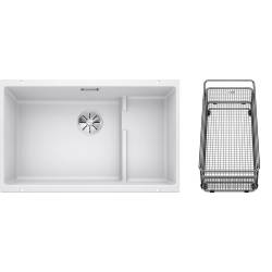 Zlew BLANCO SUBLINE 700-U LEVEL biały z koszykiem stalowym (korek manual InFino) (523456)