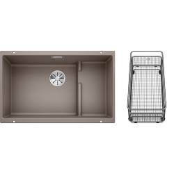 Zlew BLANCO SUBLINE 700-U LEVEL tartufo z koszykiem stalowym (korek manual InFino) (523459)