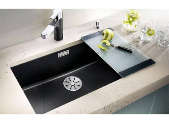 Zlew BLANCO SUBLINE 700-U czarny (korek manual InFino) (526001)