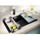 Zlew BLANCO SUBLINE 700-U czarny (korek manual InFino) (526001)