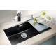 Zlew BLANCO SUBLINE 700-U czarny (korek manual InFino) (526001)