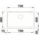 Zlew BLANCO SUBLINE 700-U czarny (korek manual InFino) (526001)