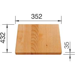 Deska BLANCO z drewna bukowego do PLENTA - 432x352x35mm (219891)