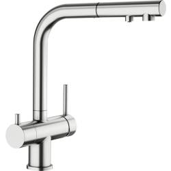 Bateria BLANCO FONTAS-S II w kolorze stali szczotkowanej INOX (525199)