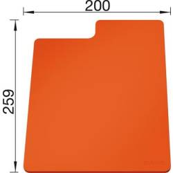Deska BLANCO z tworzywa SITYPad Orange, 259x200 (236719)