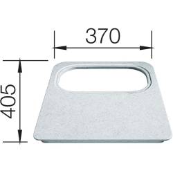 Deska BLANCO z wycięciem na odsączarkę z białego tworzywa do DANA - 405x370mm (218796)