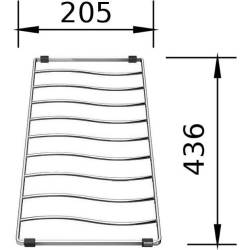 Ociekacz stalowy BLANCO do ELON - 436x205x12mm (229234)