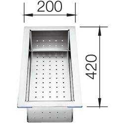 Odsączarka BLANCO stalowa do ZEROX, CLARON - 420x200x100mm (219649)