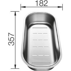 Odsączarka stalowa BLANCO do CLASSIC PRO 6S - 357x182x75mm (225253)