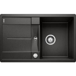 Zlew BLANCO METRA 45S-F czarny (korek auto) (525917) *** zamów wycięcie otworów GRATIS ***