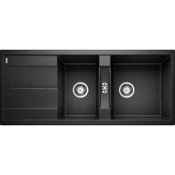 Zlew BLANCO METRA 8S czarny (korek manual) (525934) *** zamów wycięcie otworów GRATIS ***