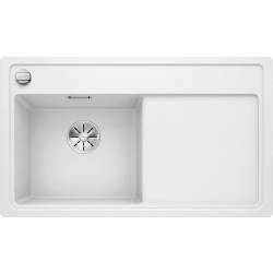 Zlew BLANCO ZENAR 45S-F biały lewa (korek auto InFino) (523836) *** zamów wycięcie otworów GRATIS ***
